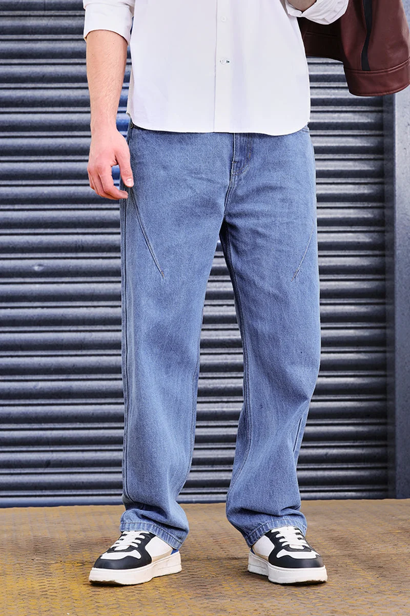 سنيتش GRIND Darted Baggy Jeans